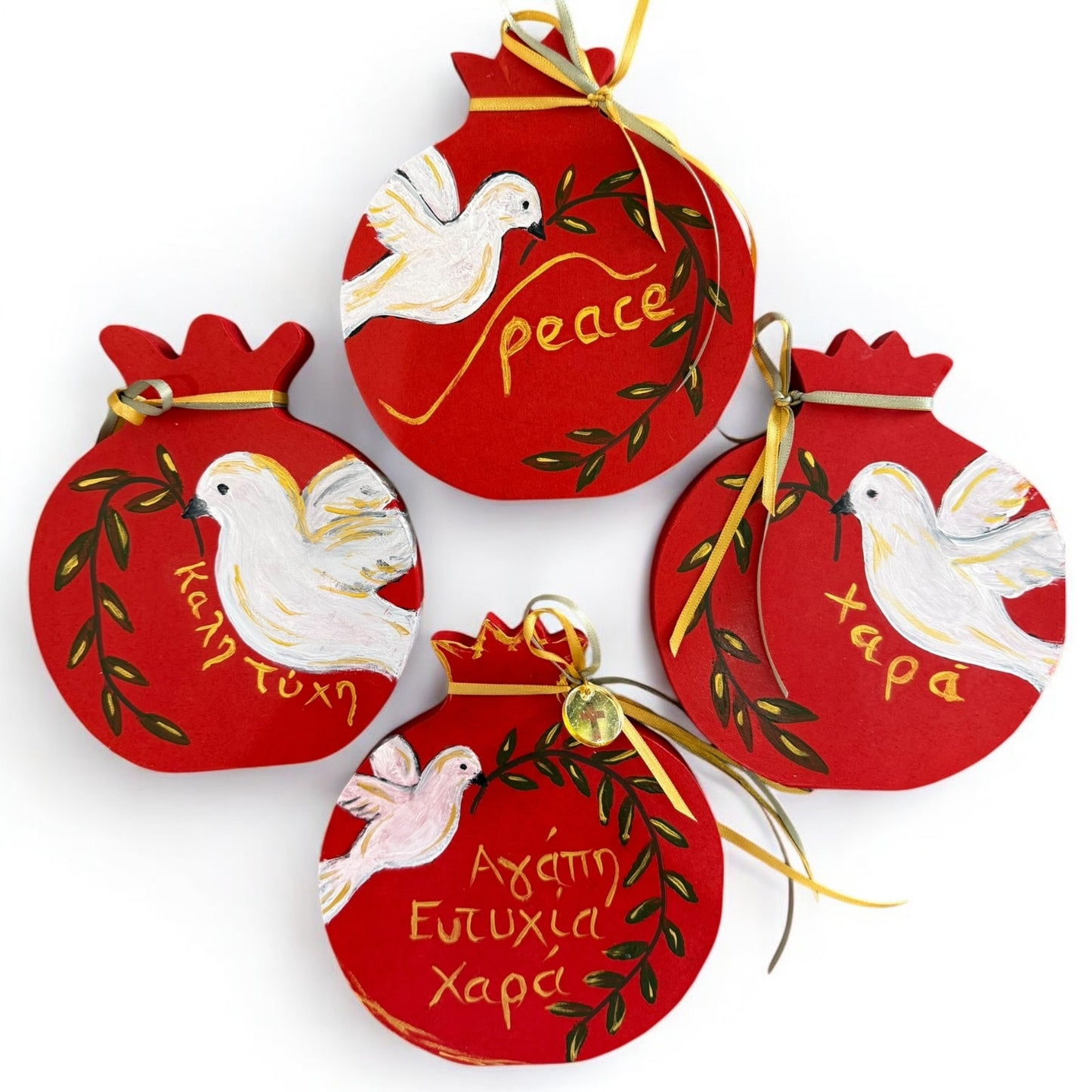 Xapa Dove Wooden Pomegranate