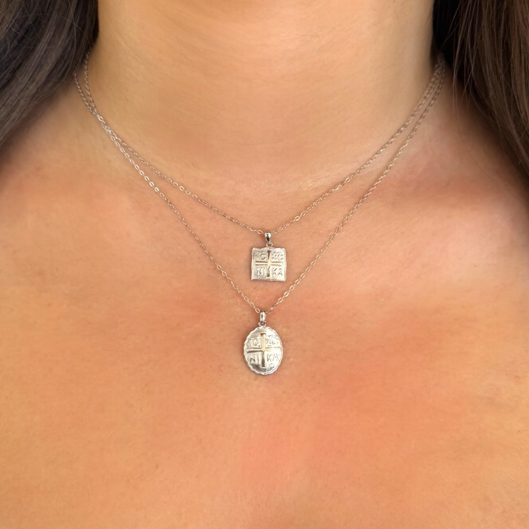 Nika Pendant Silver Neckalce