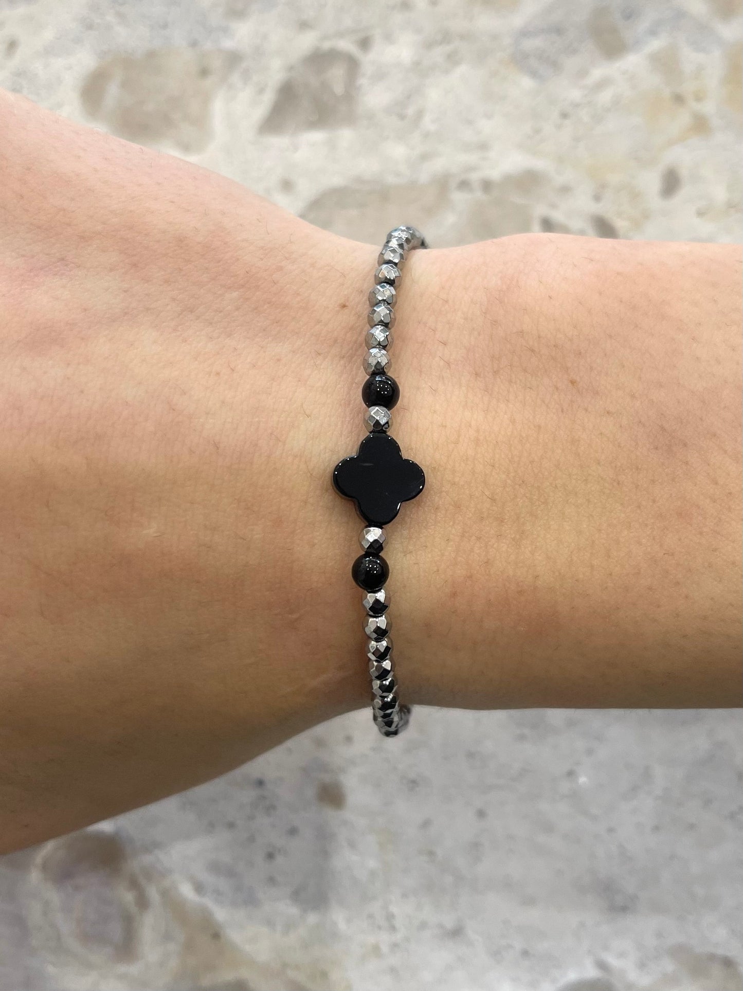 Beaded Clover Bracelet