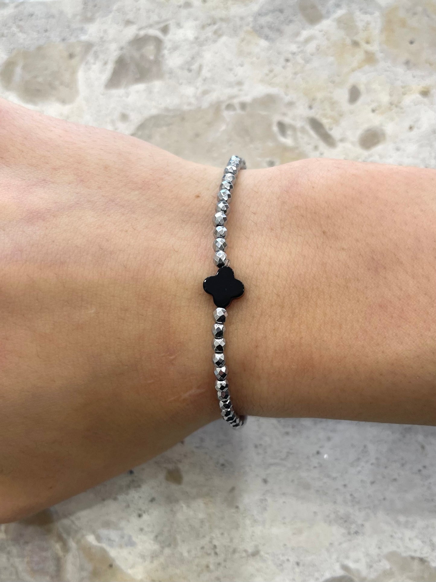 Beaded Clover Bracelet