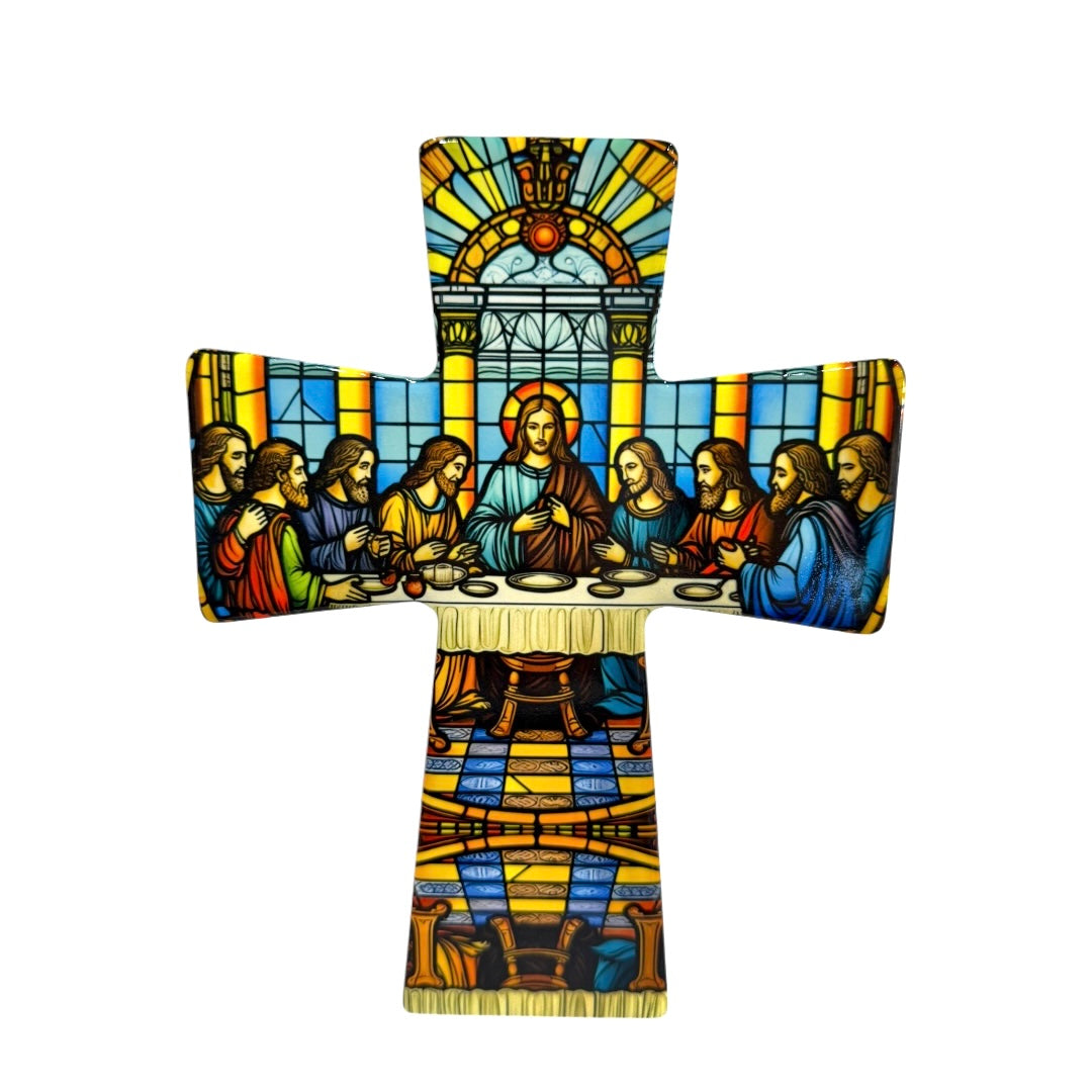 Last Supper Free Standing Cross