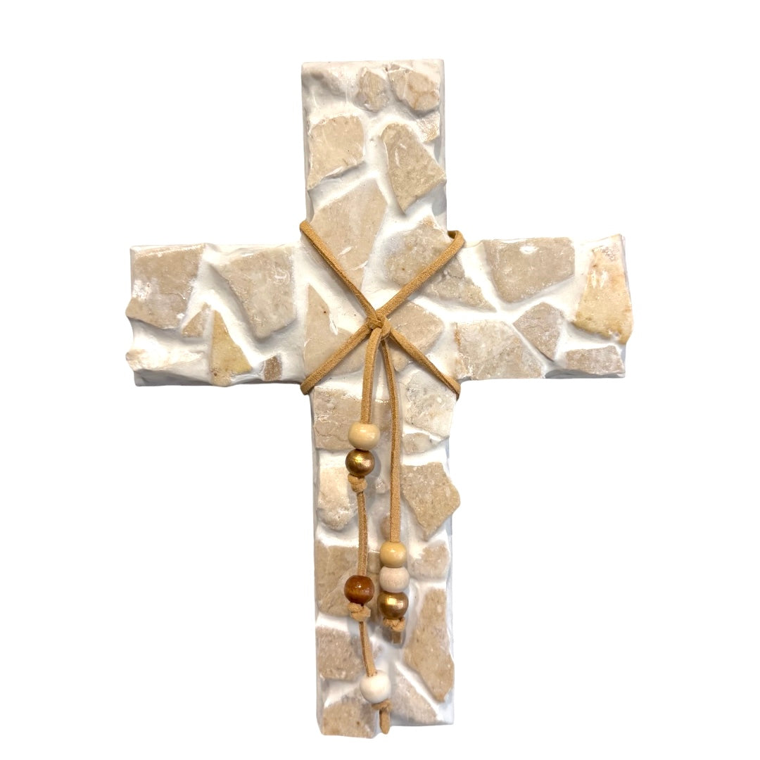 White Marble Chip Cross