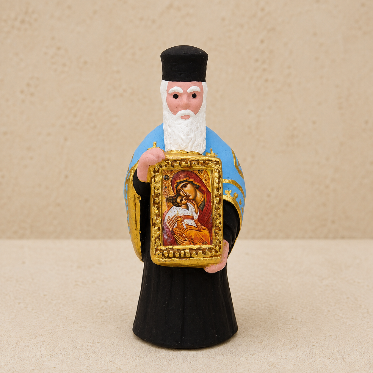 Priest Icon Ornament - Mary & Jesus