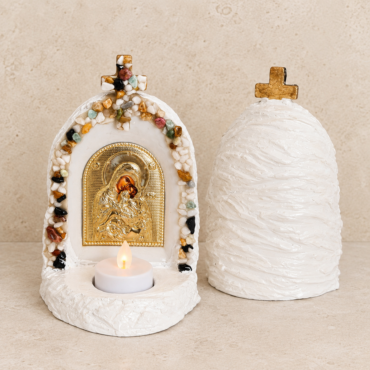 Ceramic Icon Alter Gemstone Chip