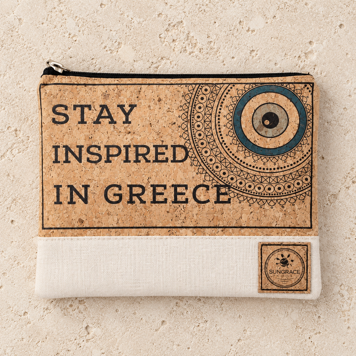 Stay Inspired In Greece Clutch