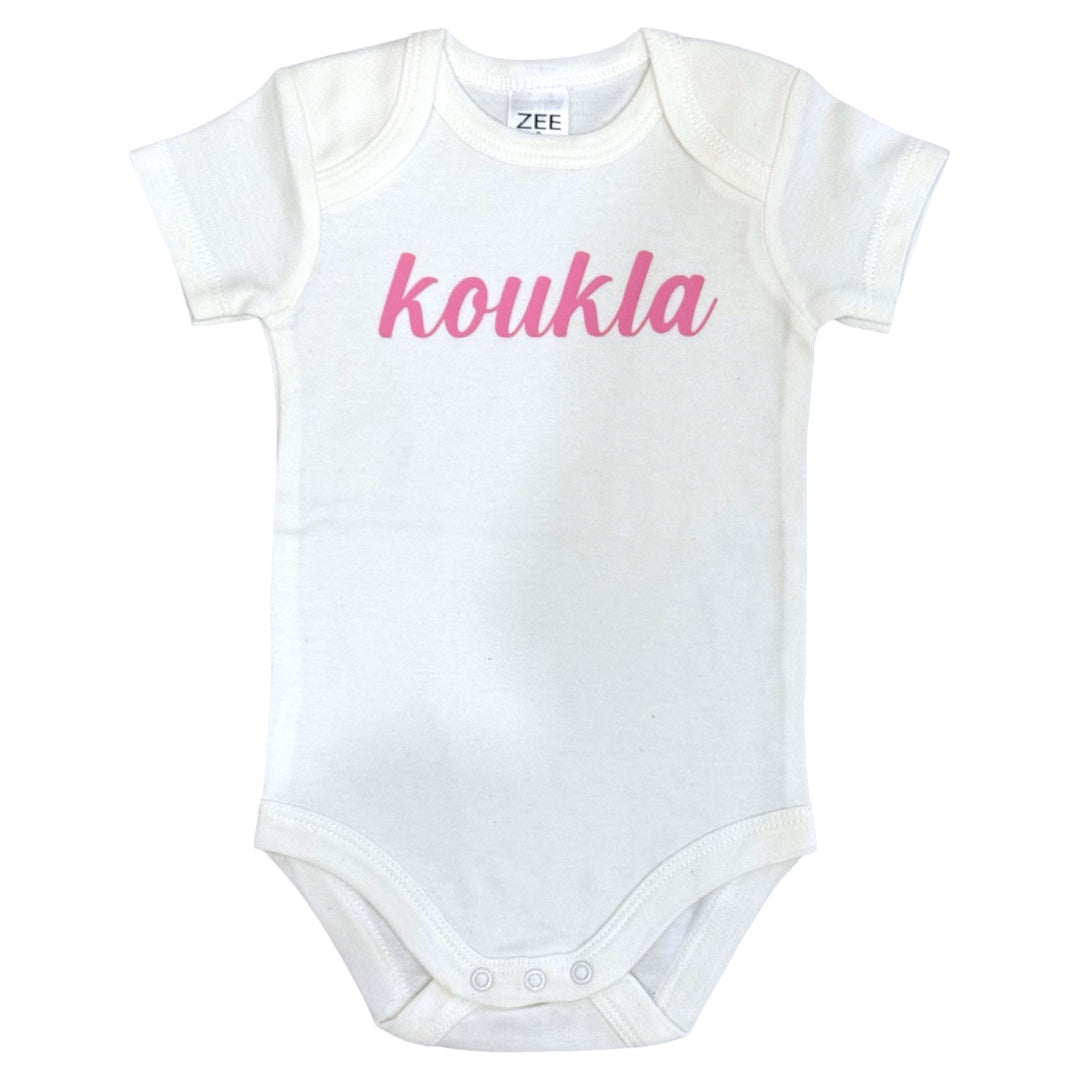Koukla Baby Onesie Pink