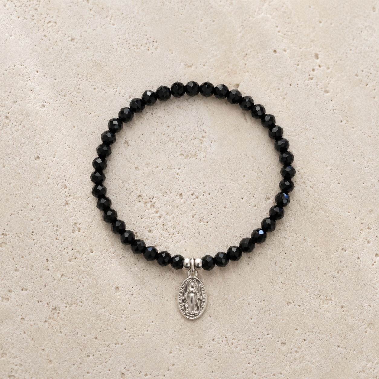 Mary Pendant Beaded Bracelet