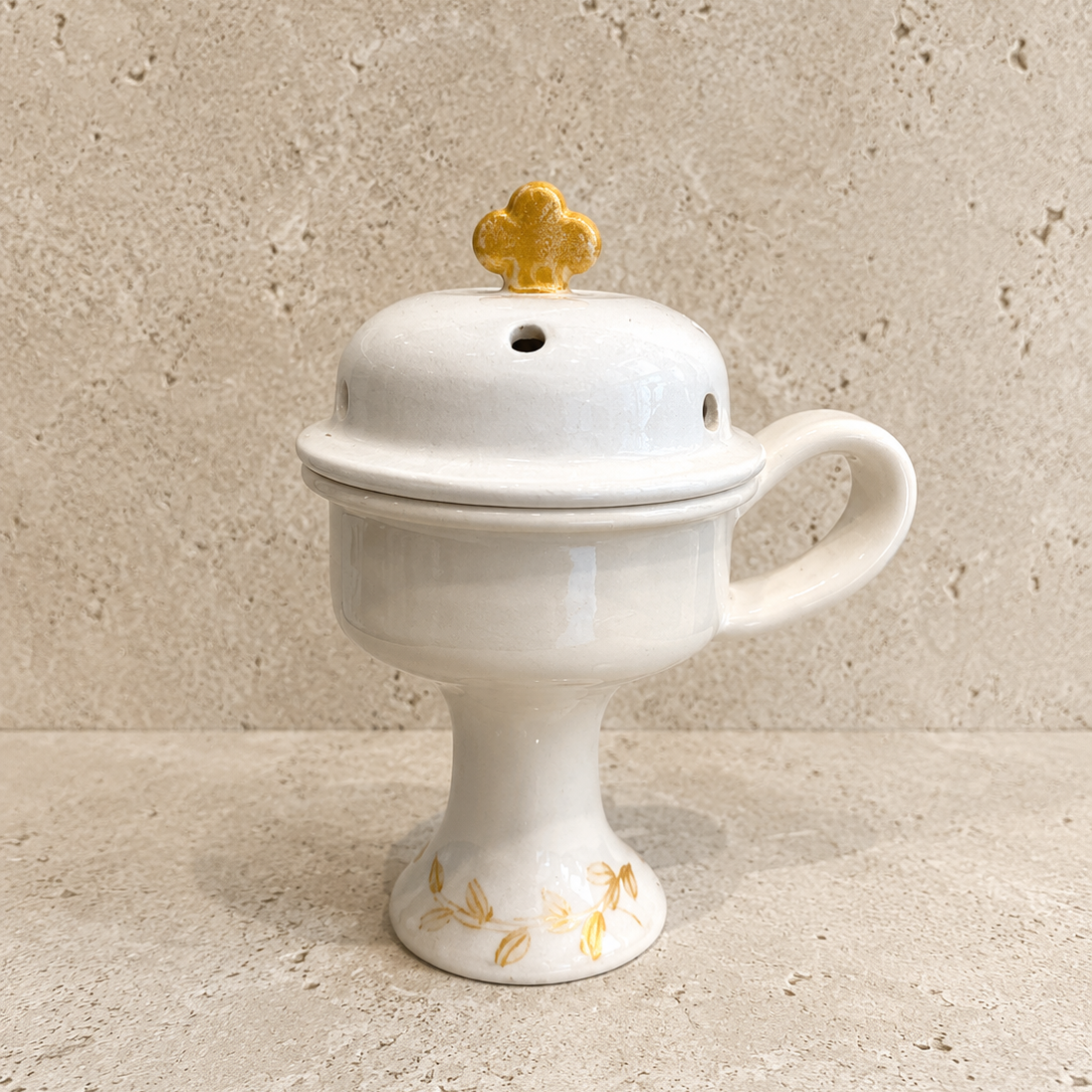 Incense Ceramic Burner White