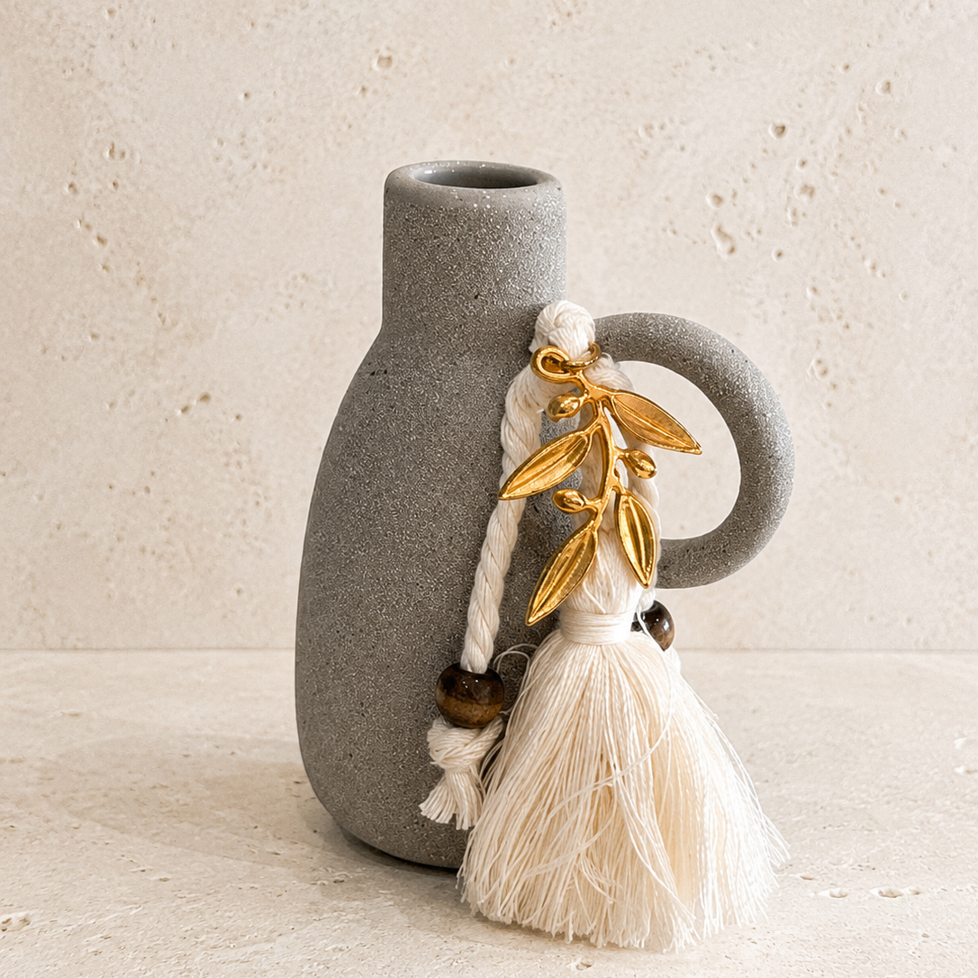 Olive Branch Miniature Vase