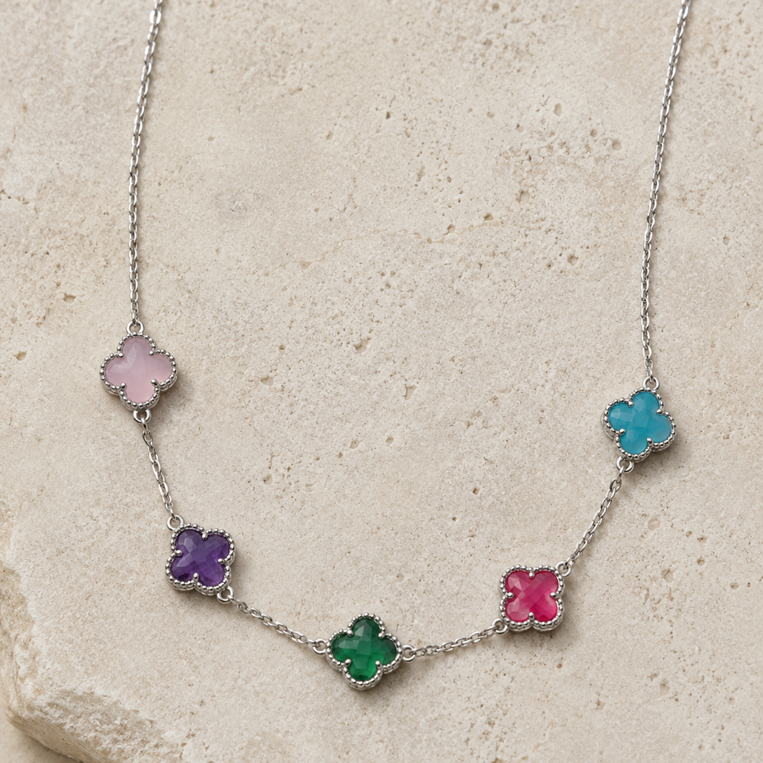 Clover Silver Necklace