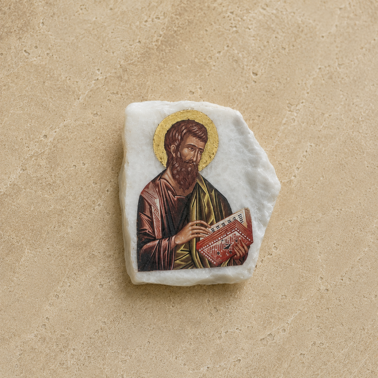 Mark the Evangelist Small Marble Icon
