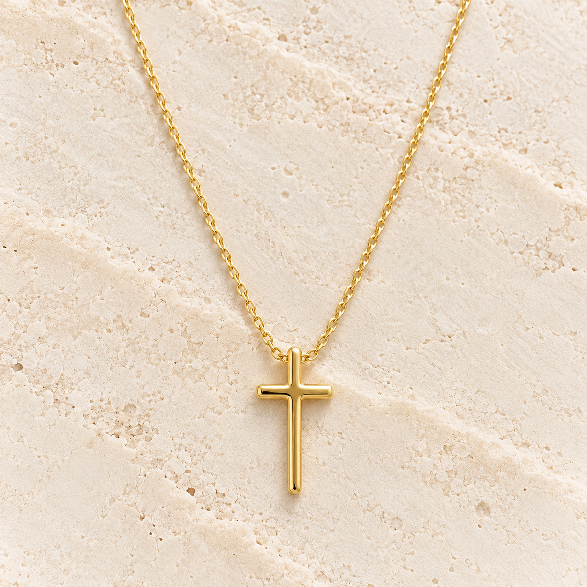 Hope Cross Gold Necklace