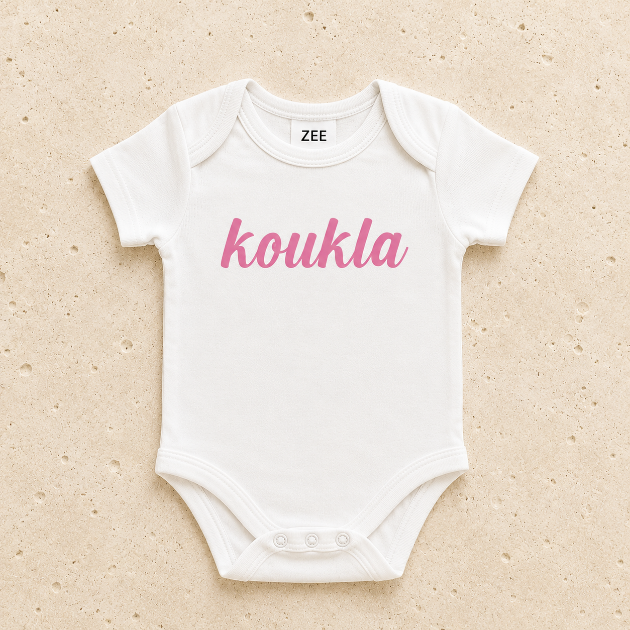 Koukla Baby Onesie Pink