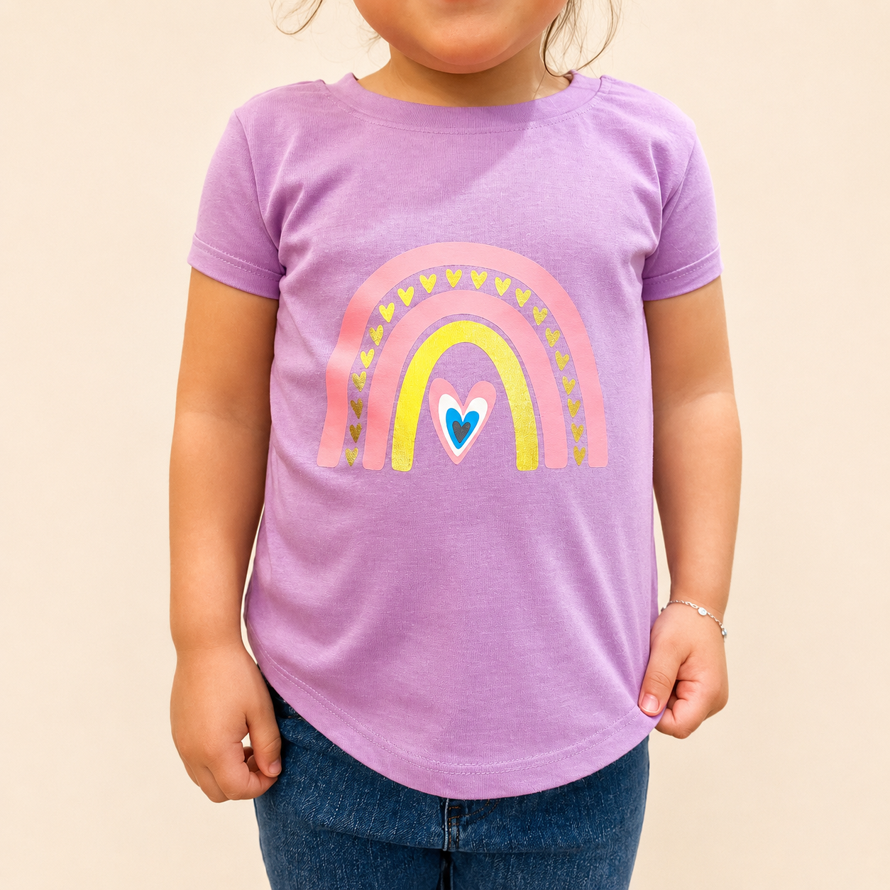Rainbow Girls Tee Purple