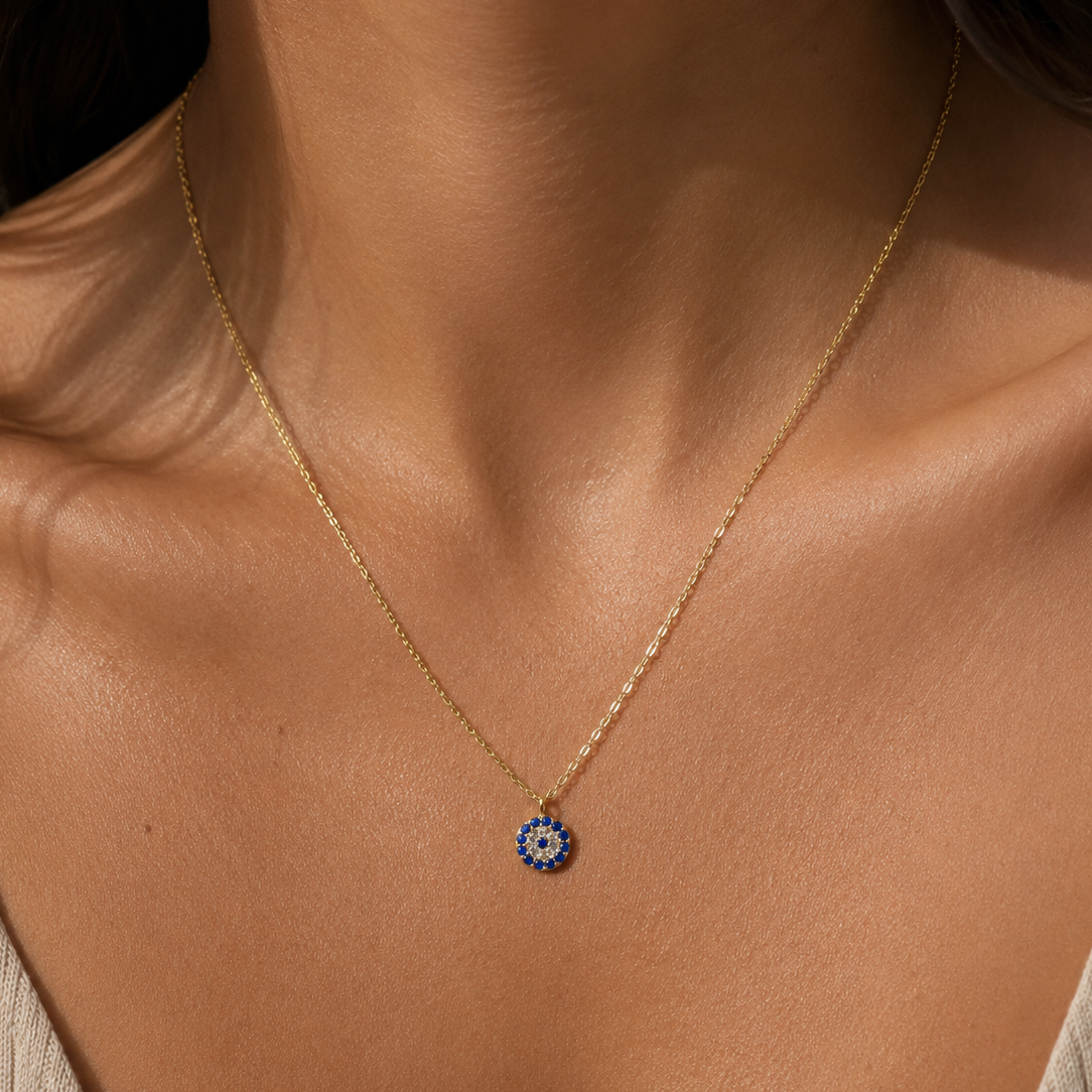 Evil Eye Gold Necklace