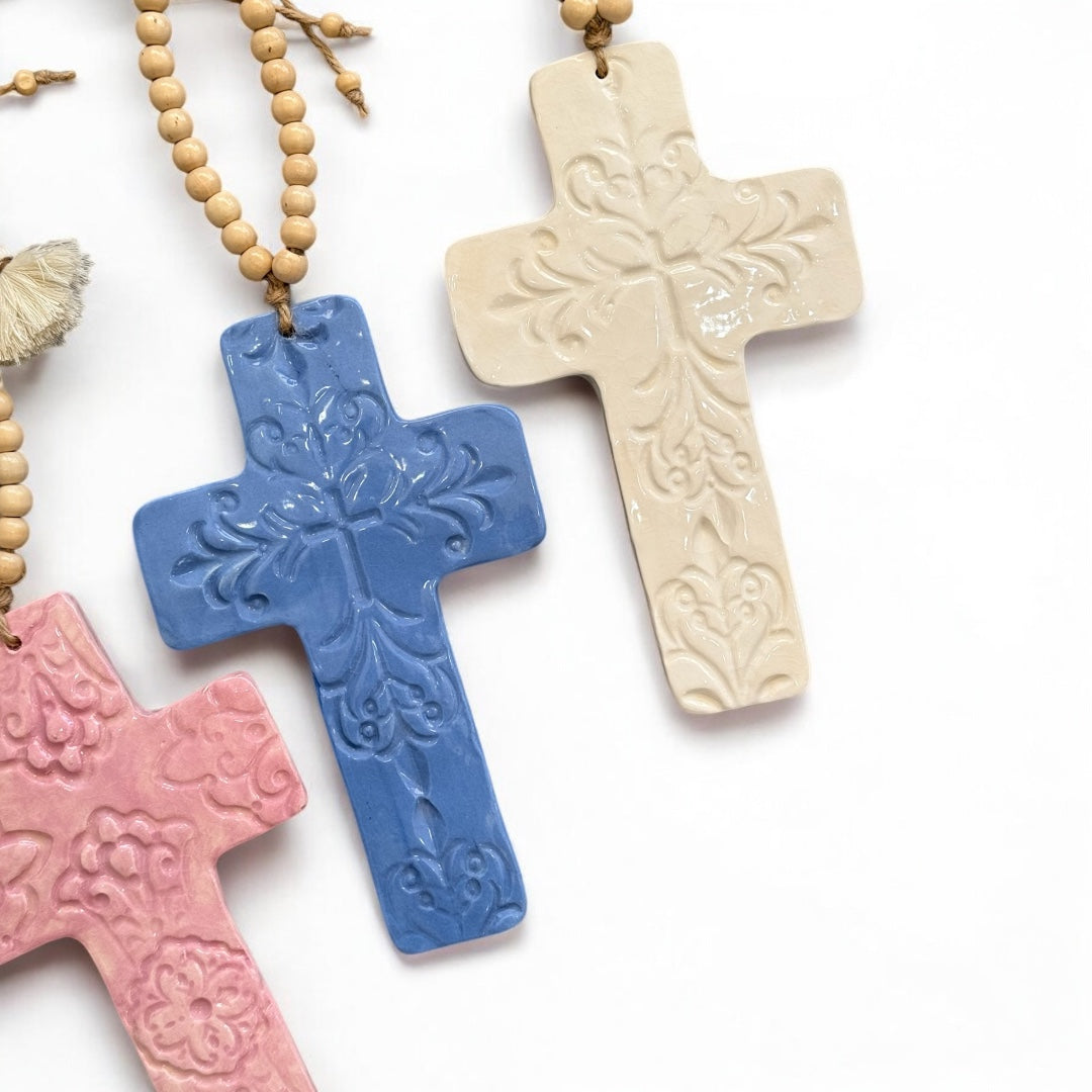 Ceramic Large Cross - Colour Options