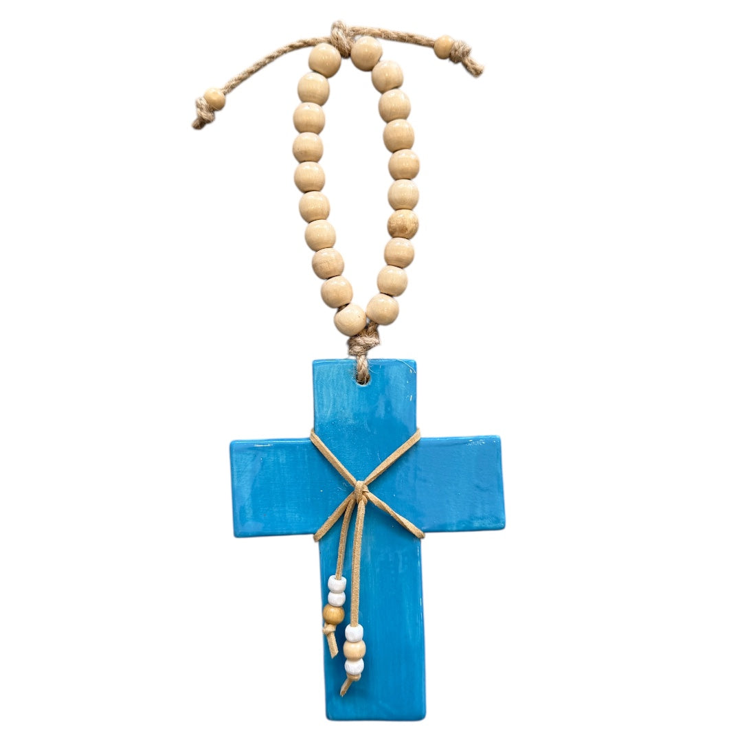 Milos Ceramic Cross Blue