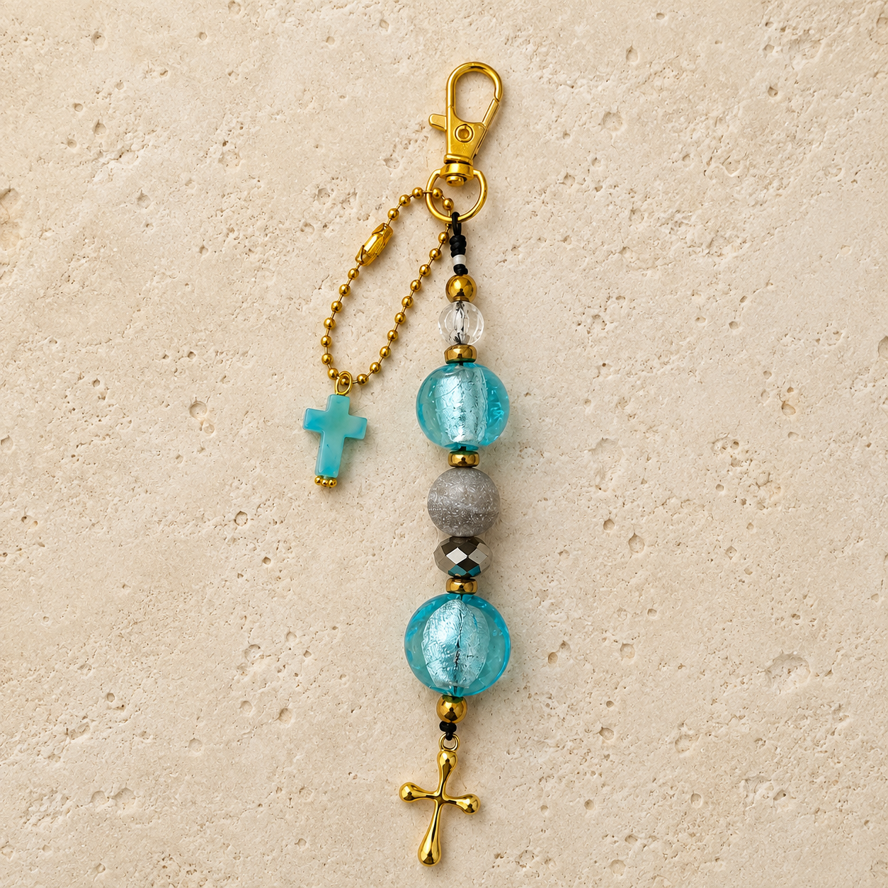 Beaded Key Ring / Bag Charm