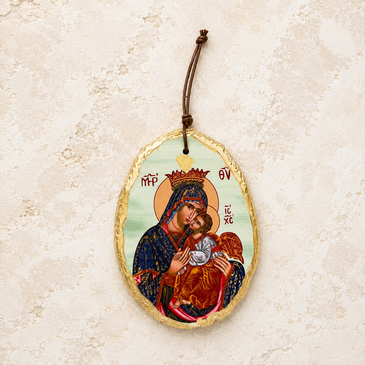Mary & Jesus Ceramic Icon