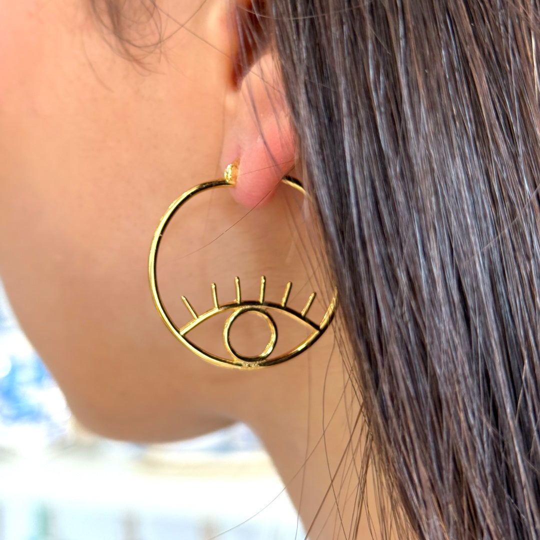Mati Hoops 18k Gold Plated