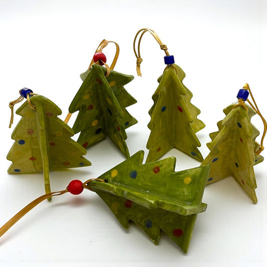 Handmade Ceramic Christmas Tree Ornament