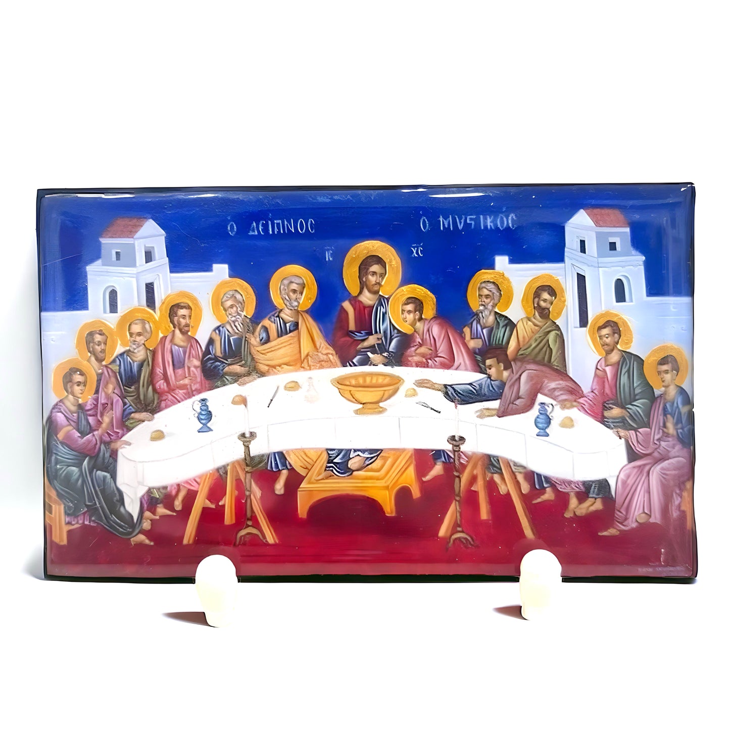 Last Supper Marble Icon - Blue