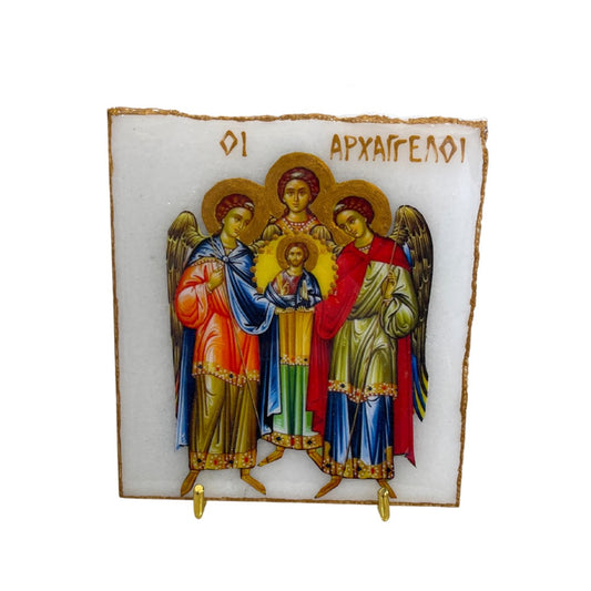 Christ and Archangels icon