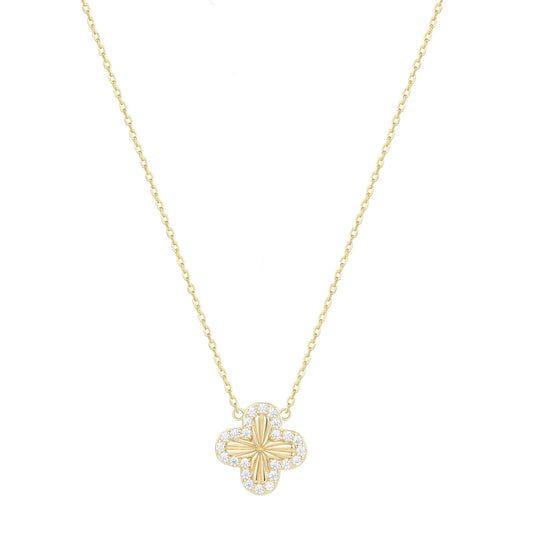 Tuscany Clover Gold Necklace