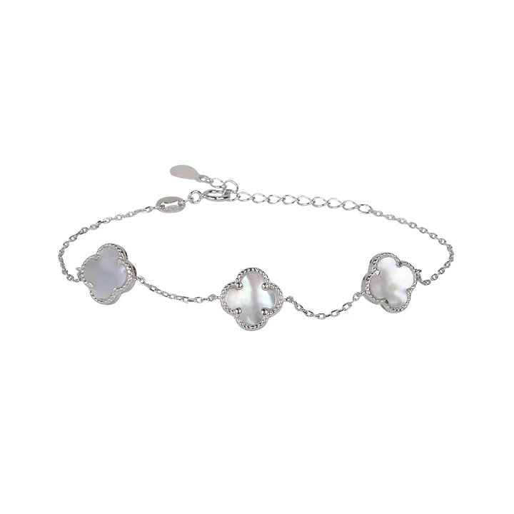 Amara Clover Bracelet Silver