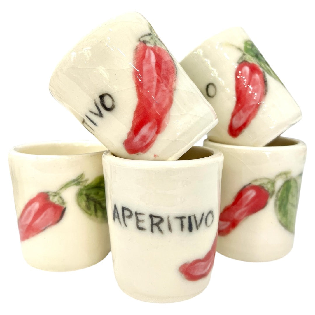 Aperitivo Red Chilli Shot Glass