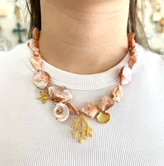 Seashell Charm Necklace