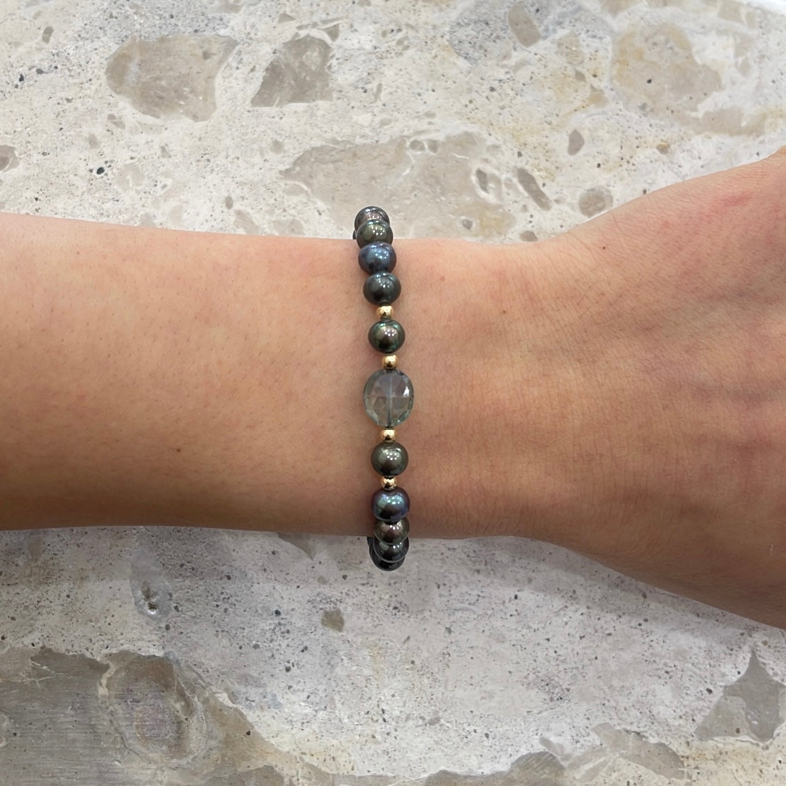 Beaded Pearl Bracelet