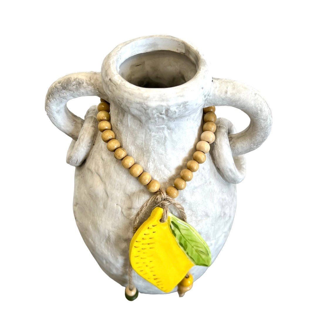 Lemon Ceramic Large Vase