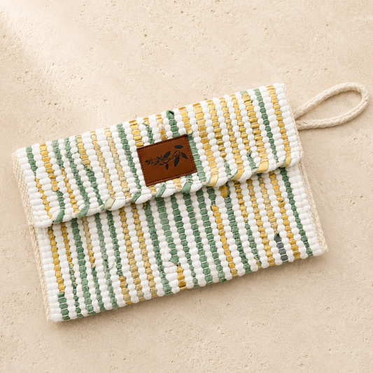 Kourelou Clutch Green & Gold