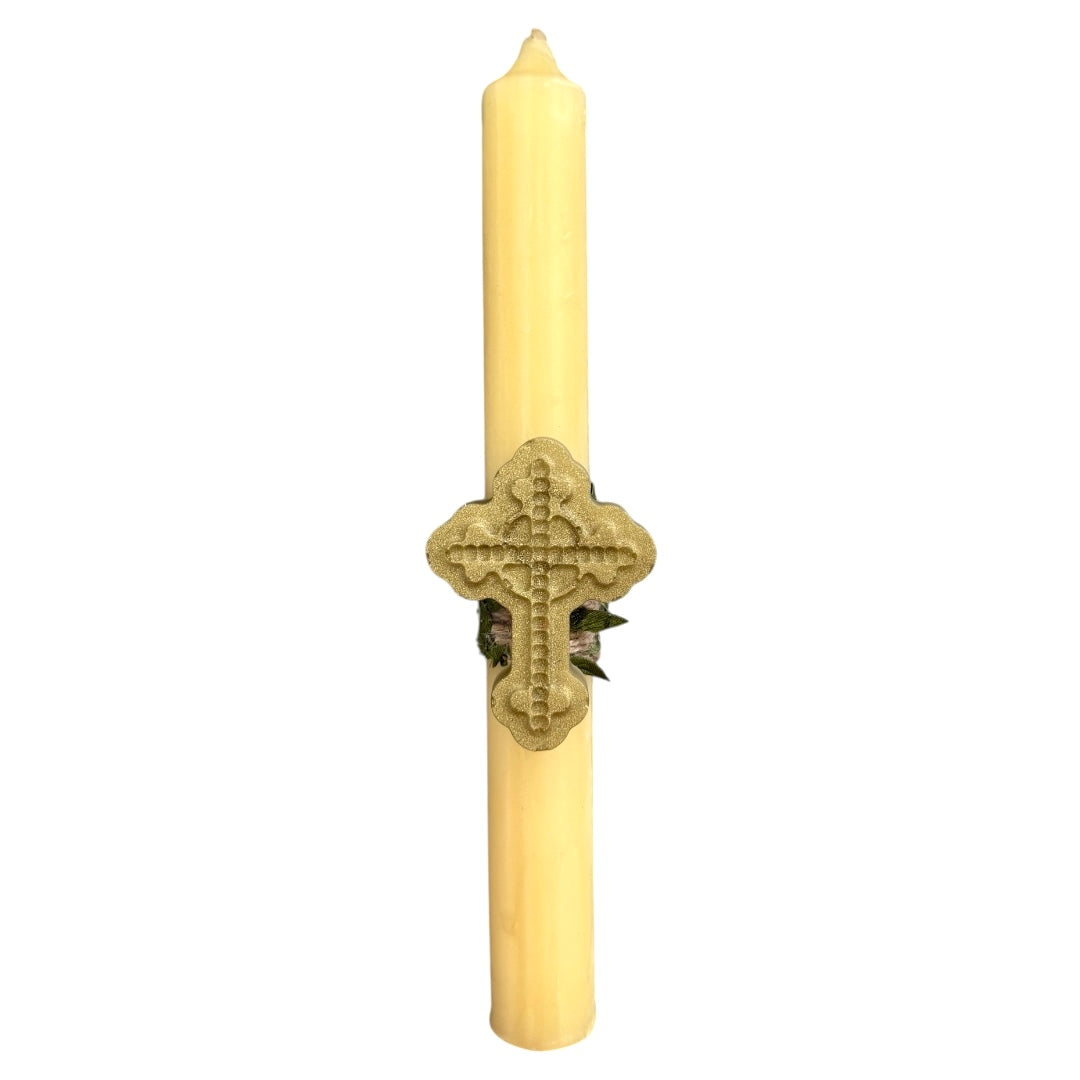 Resin Cross Beeswax Easter Candle