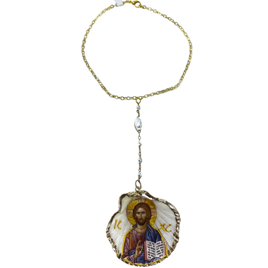 Christ Shell Car Ornament