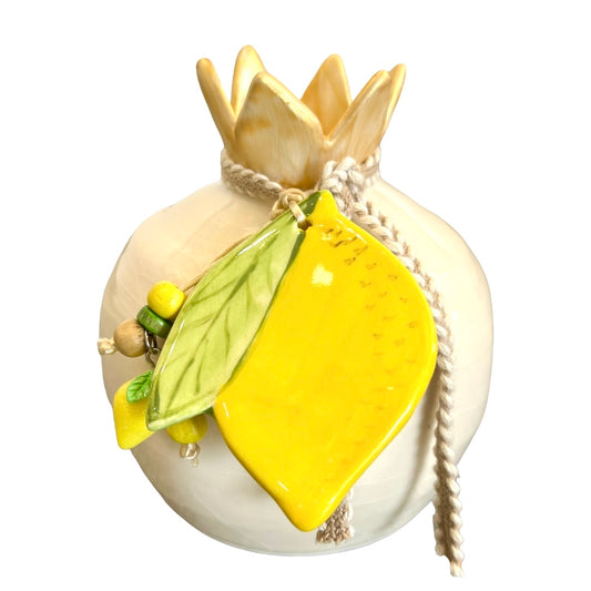 Zee’s Ceramic Lemon Pomegranate ~ Large