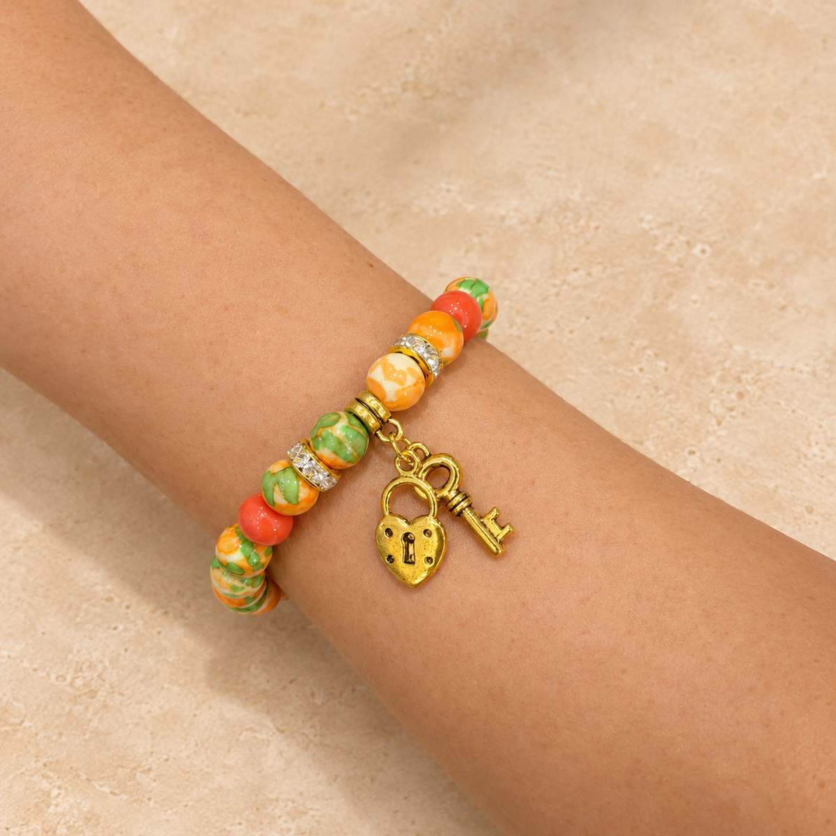 Sunset Garden Beaded Bracelet