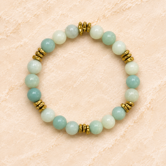 Amazonite Gemstone Beaded Bracelet