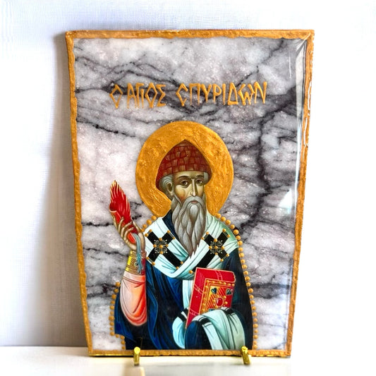 Saint Spyradon On Marble