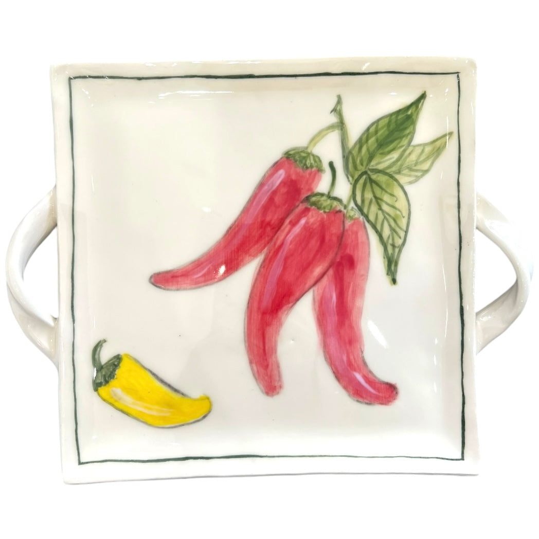 Large Ceramic Chilli Plate