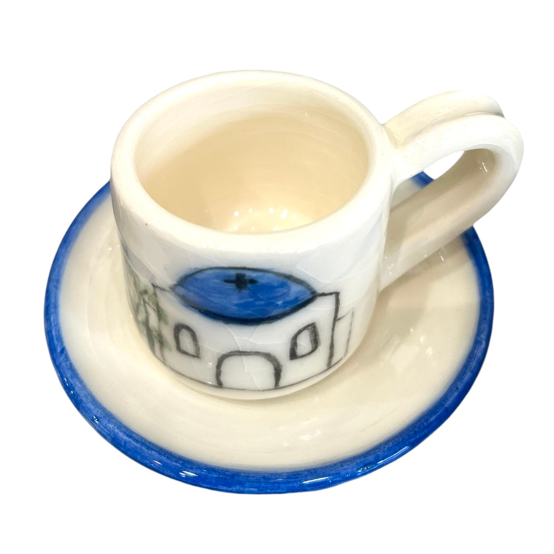 Santorini Cup And Saucer Set