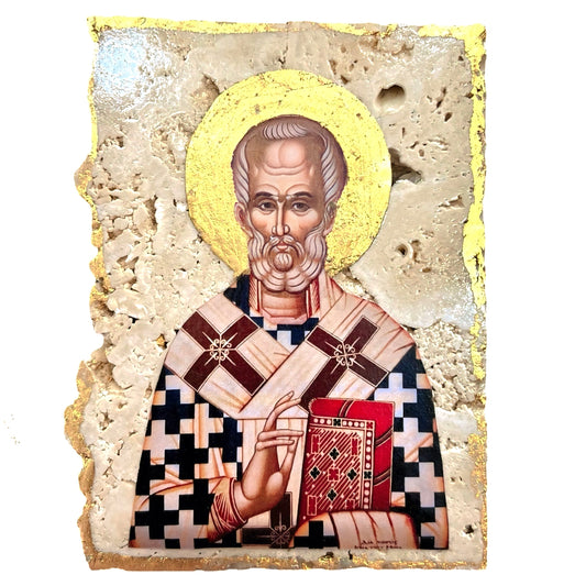 Saint Nicholas On Travertine