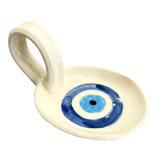 Small Ceramic Evil Eye Spoon Rest