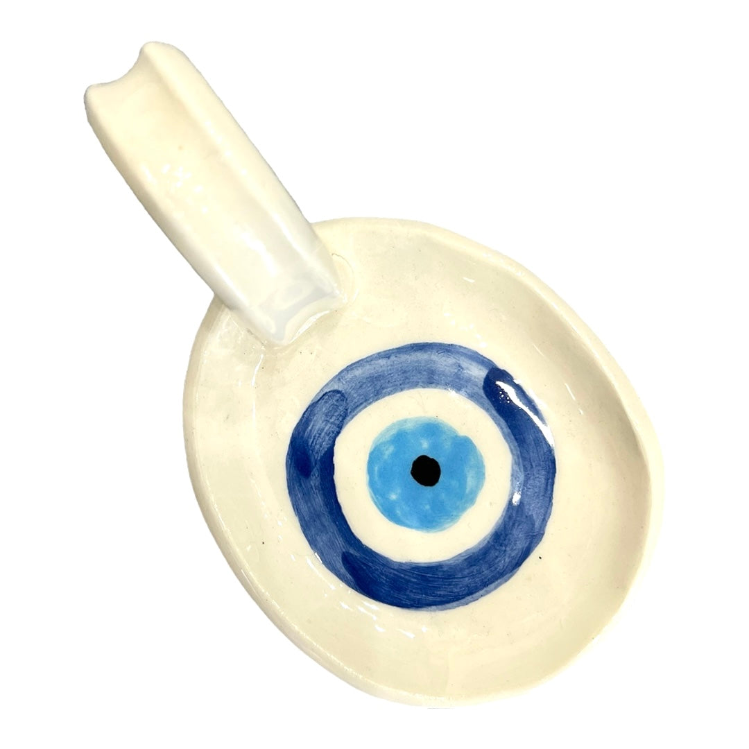 Small Ceramic Evil Eye Spoon Rest