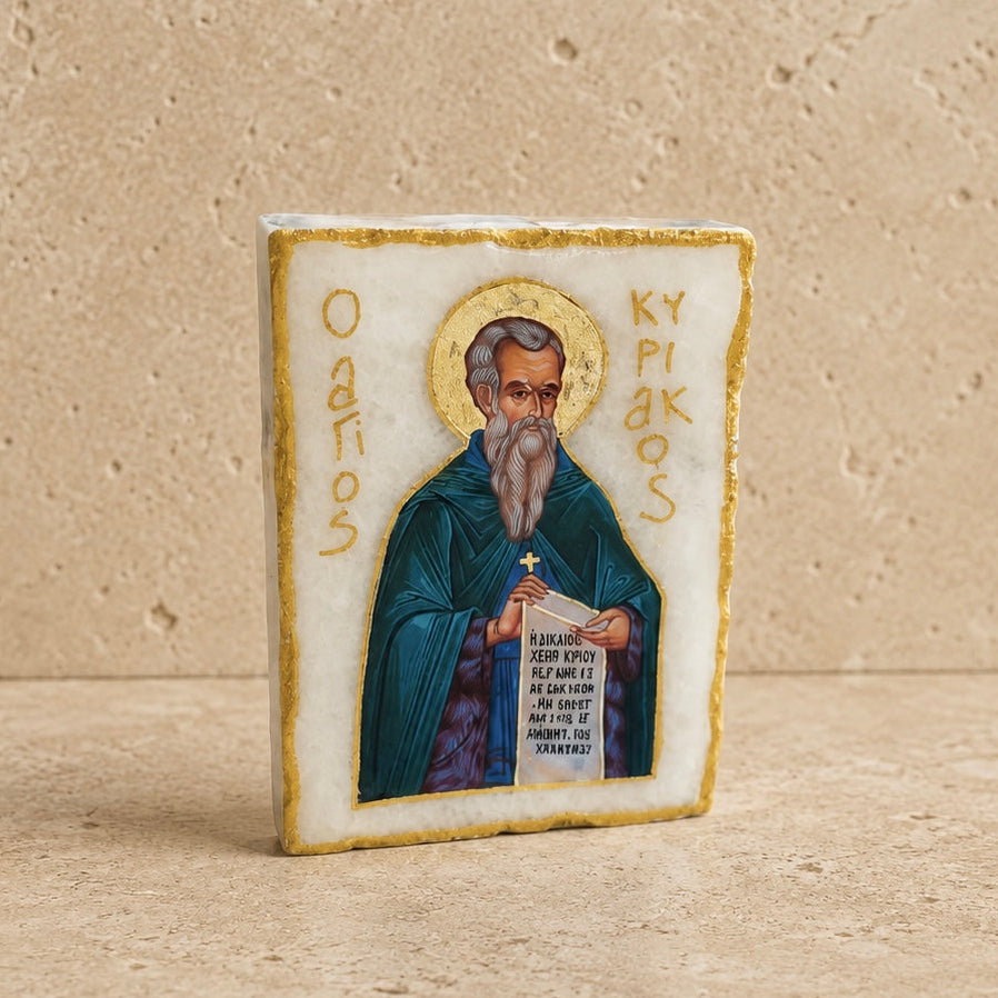 Saint kyriakos Marble Icon