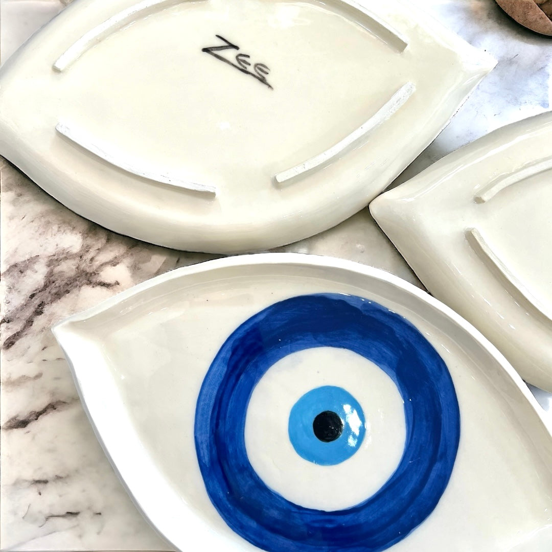 Ceramic Evil Eye Platter