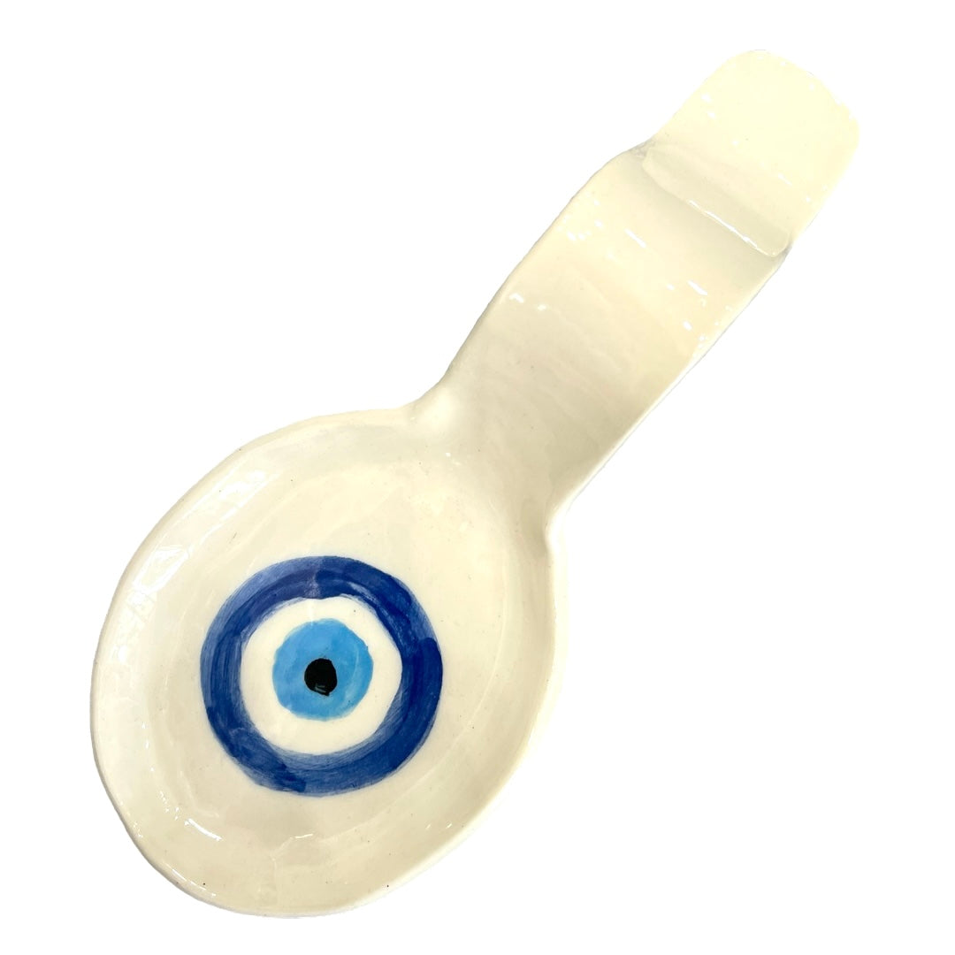 Ceramic Evil Eye Spoon Rest