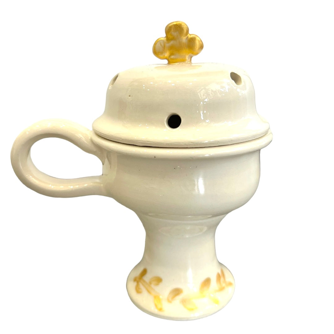 Incense / Kandili Burner - White