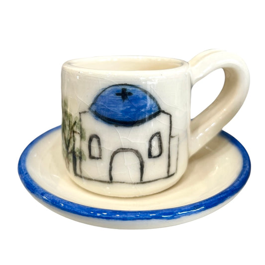 Santorini Cup And Saucer Set